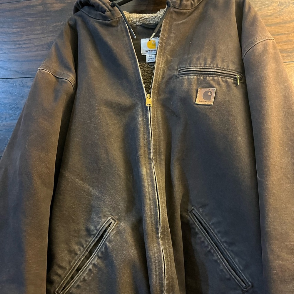 Carhartt Brown Hooded Jacket